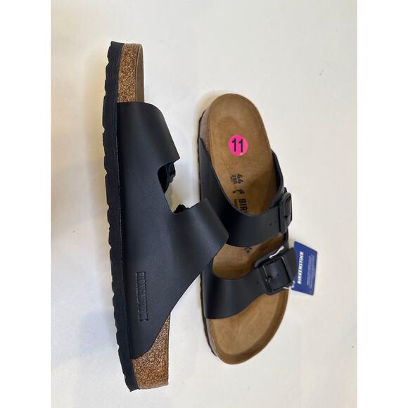 Birkenstock Arizona Black Strap Oiled-Leather Sandals Sz 44/US Men’s 11 NWT main image 7